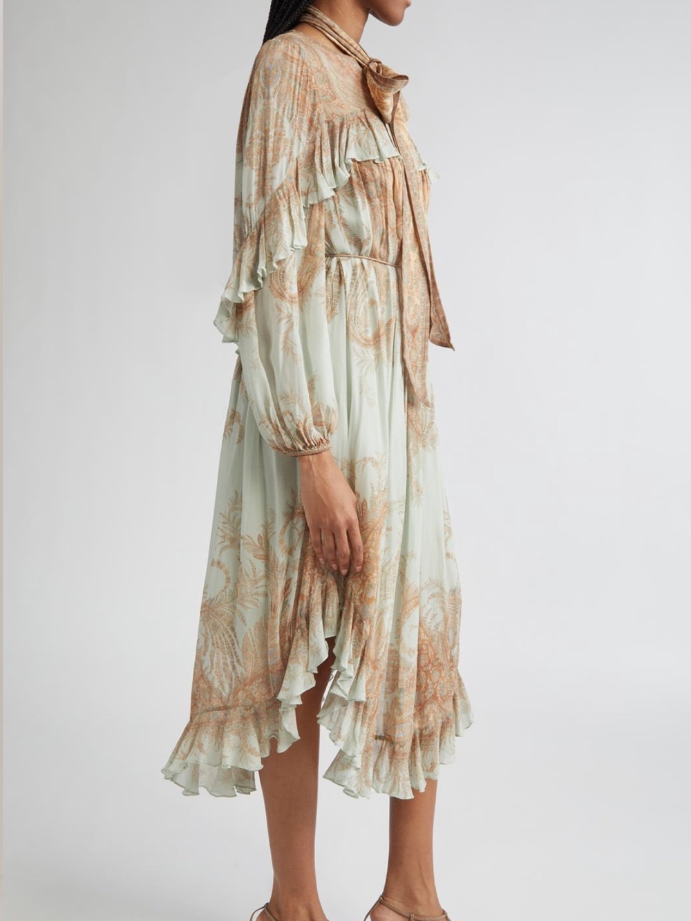 Zimmerman Paisley Long Sleeve Midi Dress - Picture 3 of 6